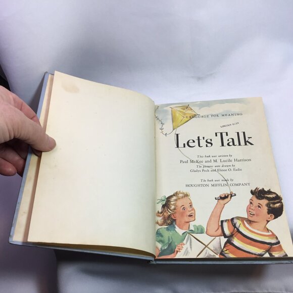 VTG School Book Language for Meaning– Let's Talk By McKee & Harrison 1947 HC - Picture 7 of 12